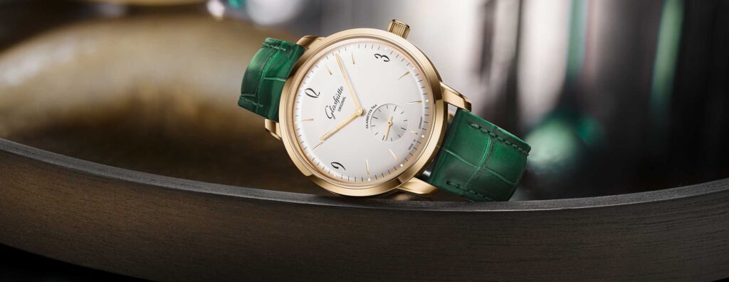 The Glashütte Original Sixties Small Second in Gold is as sophisticated as it is subtle