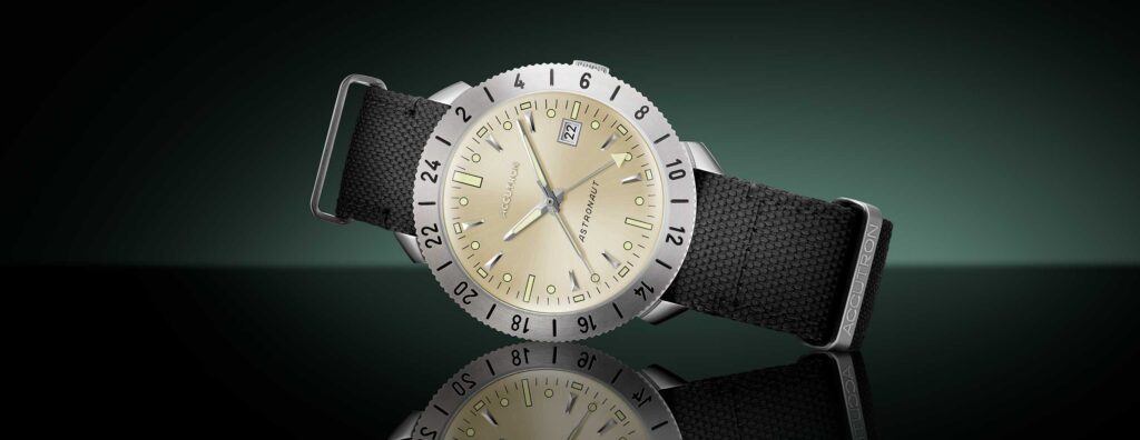 Accutron Astronaut “T” with True GMT Function and Available in Titanium