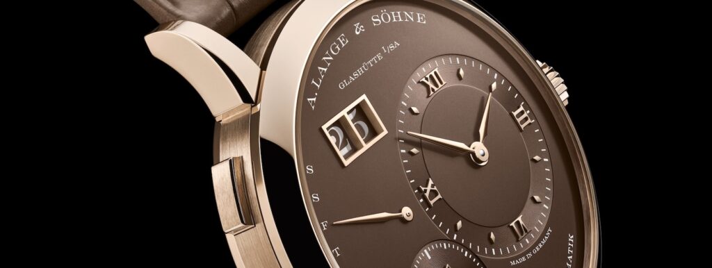 The Lange 1 Daymatic Receives a Honeygold and Brown Makeover