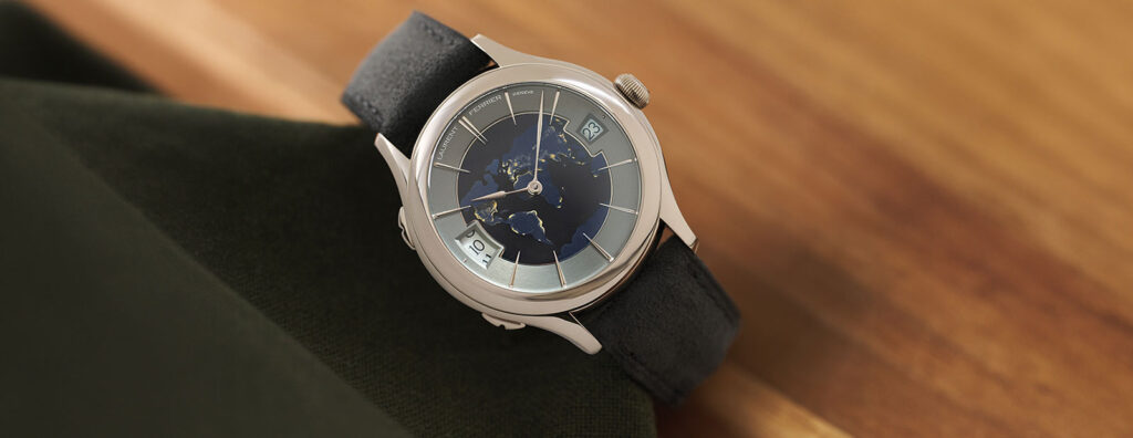 Laurent Ferrier Updates the Classic Traveller Globe Night Blue